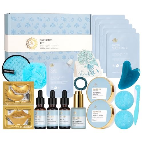 23 pcs mother's day gifts for mom, ylang facial skin care gift...