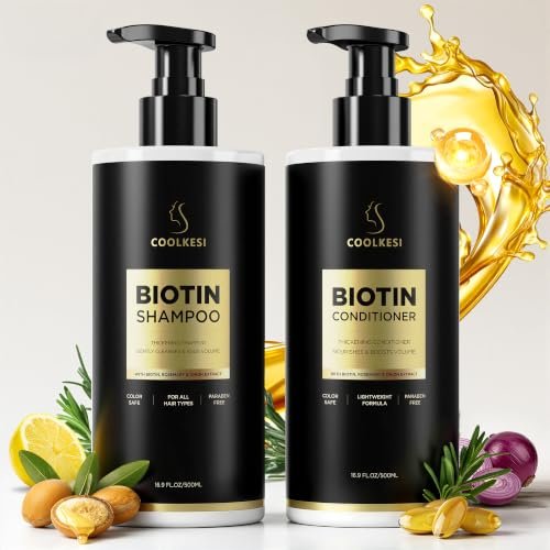 tripeptide infused biotin hair growth shampoo and conditioner...