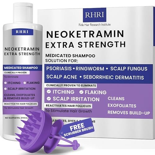 rhri anti fungal shampoo anti dandruff medicated for dry scalp...
