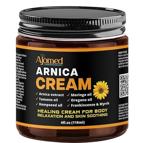 arnica cream for skin soothing, healing salve, bruising, body...