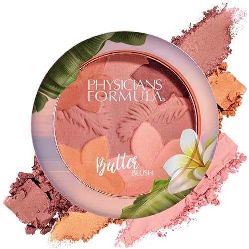physicians formula matte monoi butter blush makeup powder, mau...