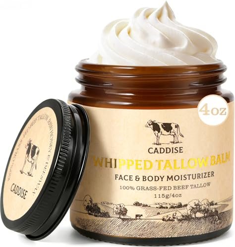 CADDISE Whipped Beef Tallow for Skin, Tallow and Honey Balm, B... caddise whipped beef tallow for skin, tallow and honey balm, b...