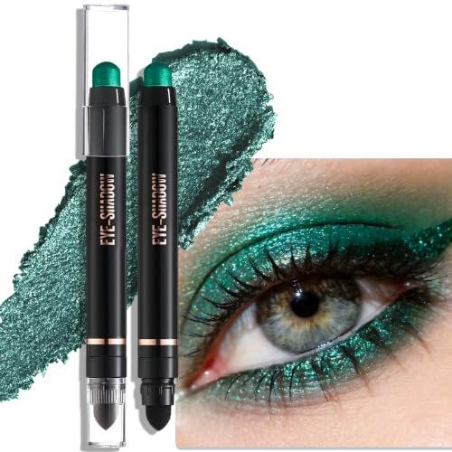 wugbc teal shimmer eye shadow for older women dual ended finish