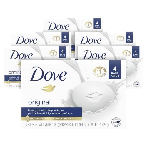 dove beauty bar soap original 24 count for soft, smooth skin,...