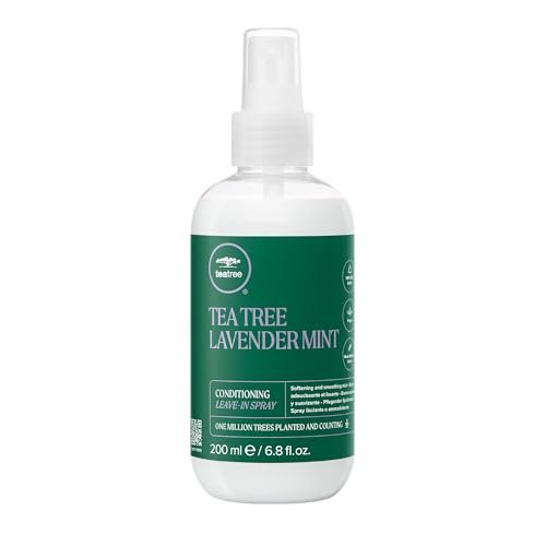 tea tree lavender mint conditioning leave in spray, lightweigh...
