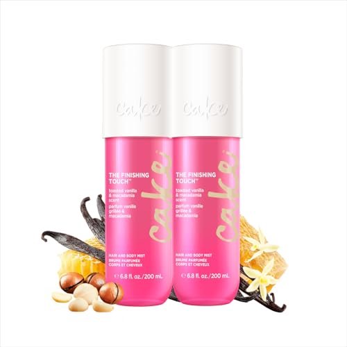 cake beauty finishing touch hair and body mist, toasted vanill...